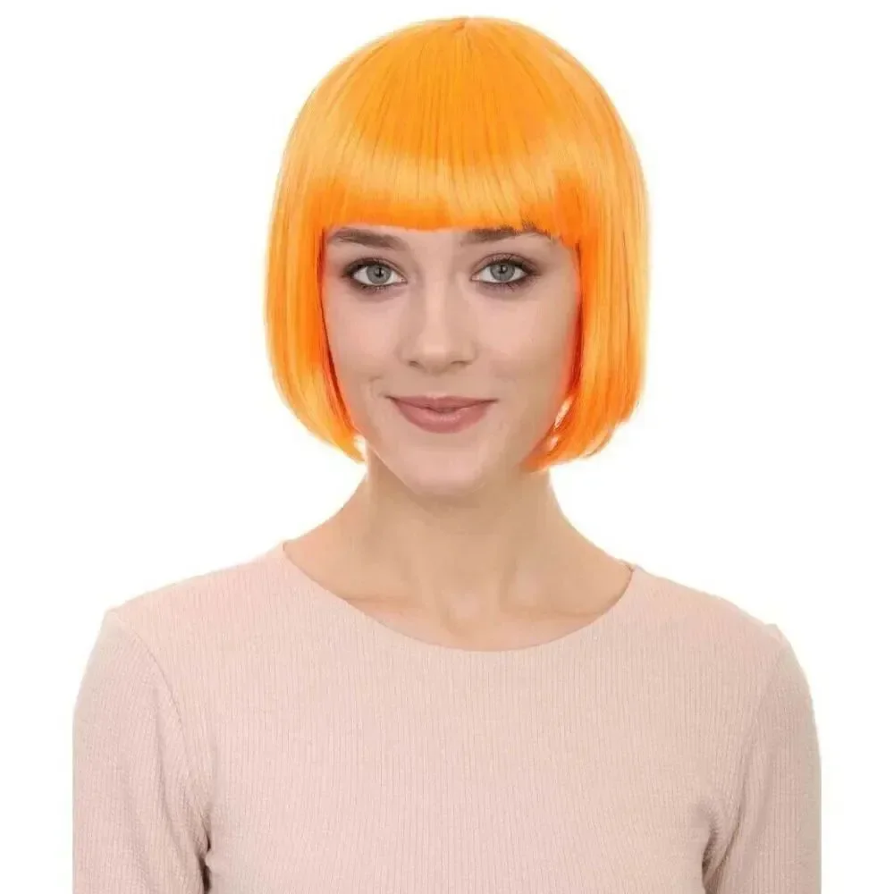 FELICIA ESTILLO CARRE HALLOWEEN BOB WIG - ORANGE